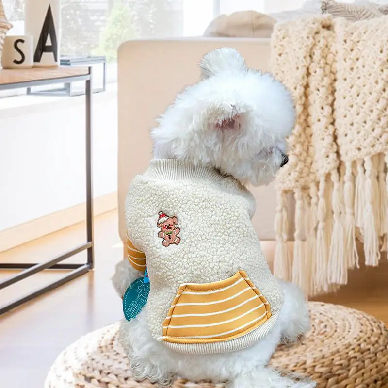 Warm Dog Sweater Coat Pet Warm Winter Jacket Coat Soft And Comfortable Winter Pet Jacket Clothes Sherpa Dog Sweater For Spring