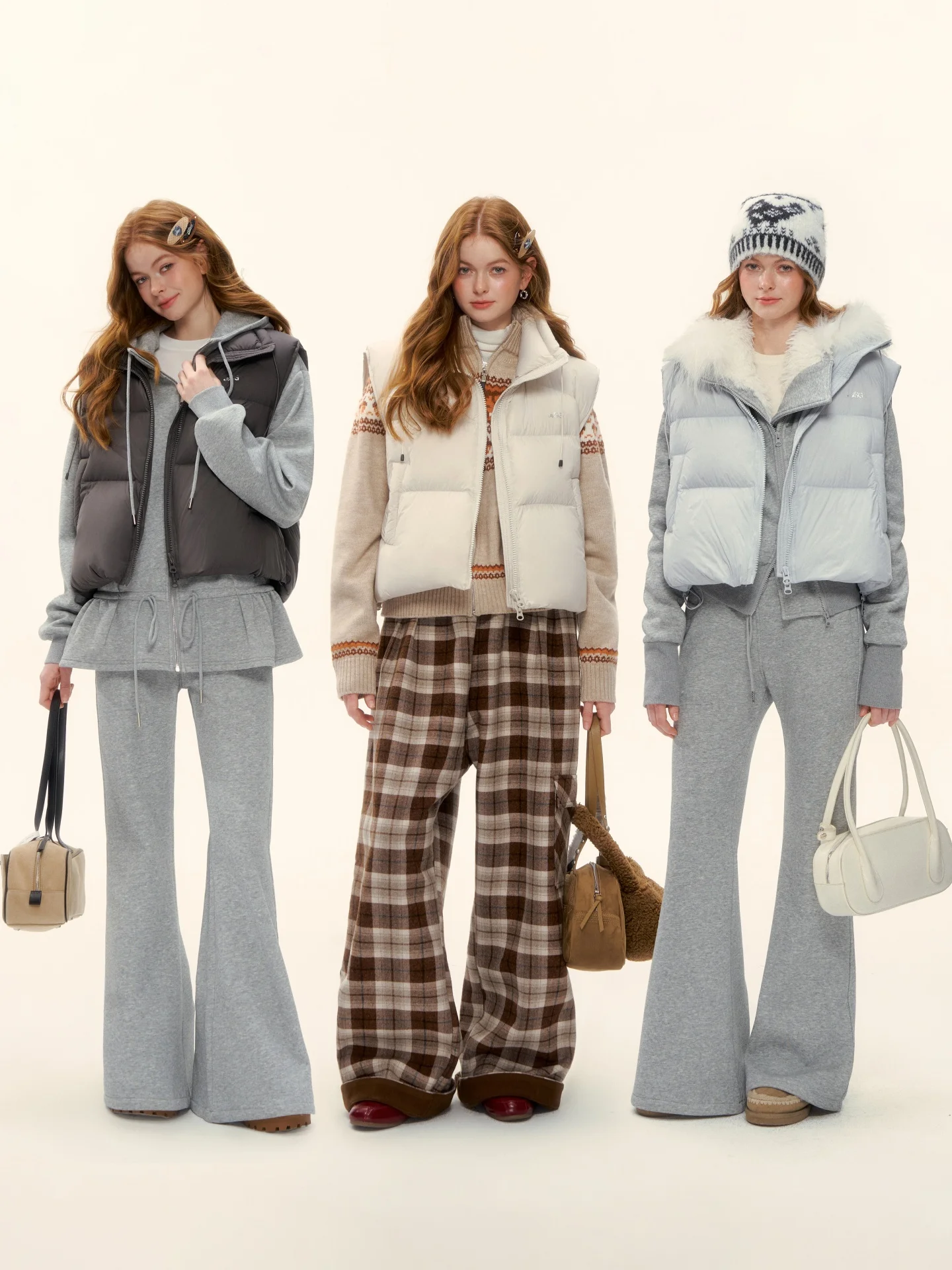 

AsGony90 Thiened Du down Vest Stand Collar Dstring Casual Pure Color Women's Jaet for Daily Wear Winter Warm Top