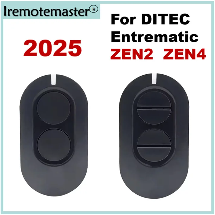 For 2025 New Style  DITEC Entrematic ZEN 2 ZEN4 ZEN2W ZEN4W Gol4 BIXLG4 Garage Door Remote Control 433MHz Rolling Code