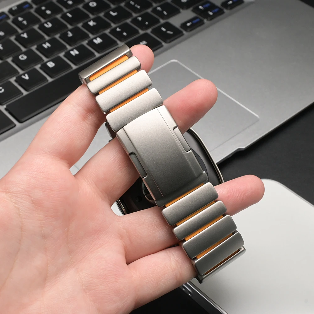 Cinturino in titanio per Samsung Galaxy Watch Ultra 2025 2024 cinturino in metallo di lusso per SAMSUNG GALAXY ULTRA 47mm 2024 2025 cinturino