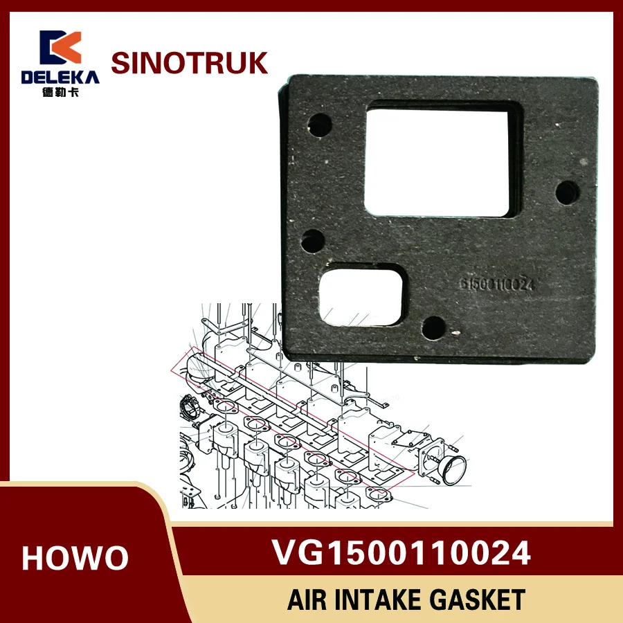 

VG1500110024A Air Intake Gasket for Engine Truck Parts Sinotruk HOWO