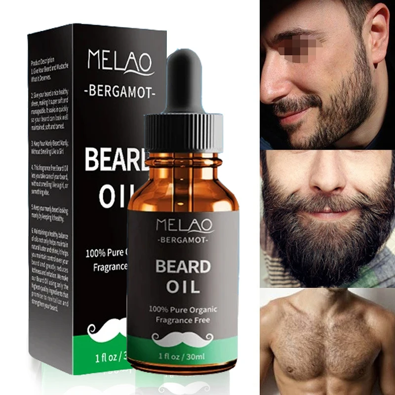 30ML Facial Hair Growth Beard Growth Essential Oil Man Beard Modifier Product Improves Frizz Fast Powerful Hair Growth Liquid