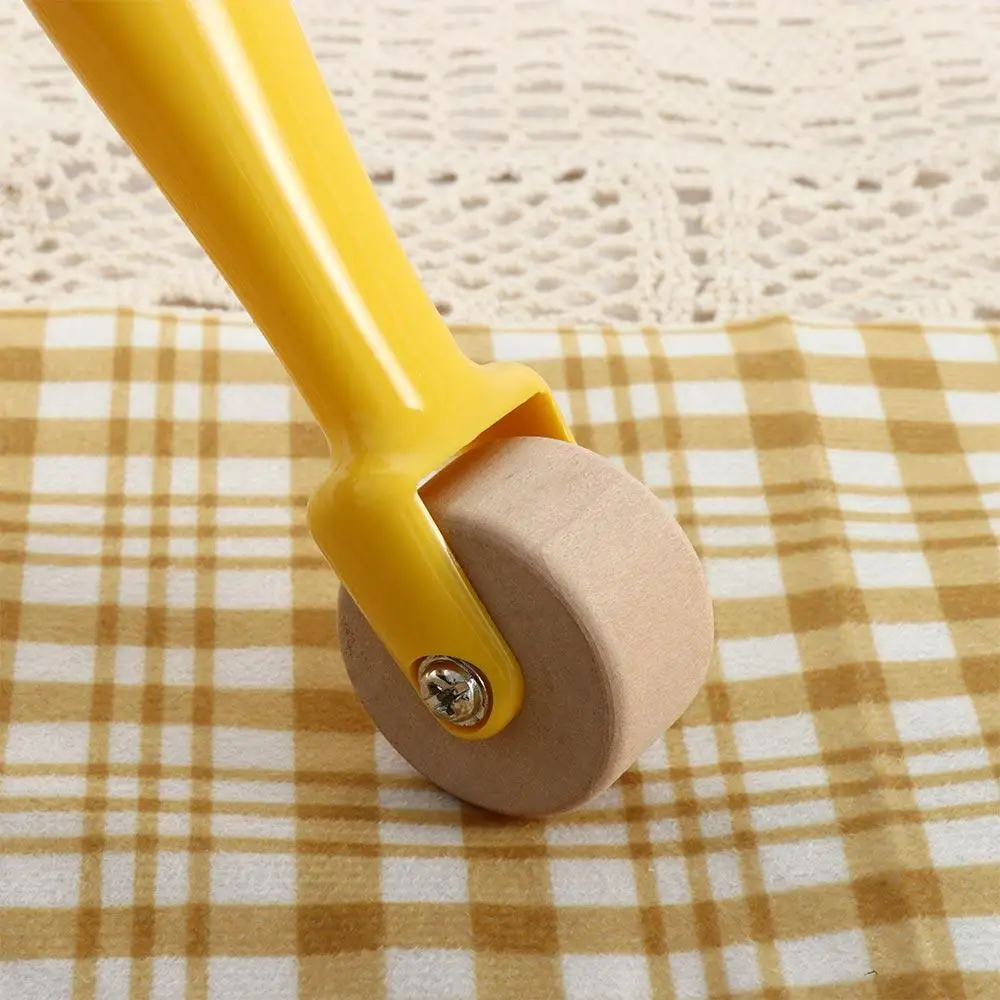 Print Handmade Tool Pressing Wheel Sewing Notion Wallpaper Roller Home Decoration Quilting Press Roll Wood Seam Roller