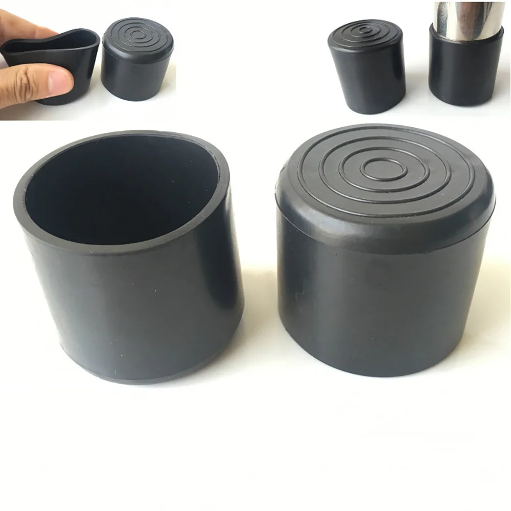 1/10/20/100pcs 38mm PVC Round Rubber Feet Cover Wear-Resistant Chair Leg Caps Non-Slip Table Foot Pads Pipe Plugs For Furniture