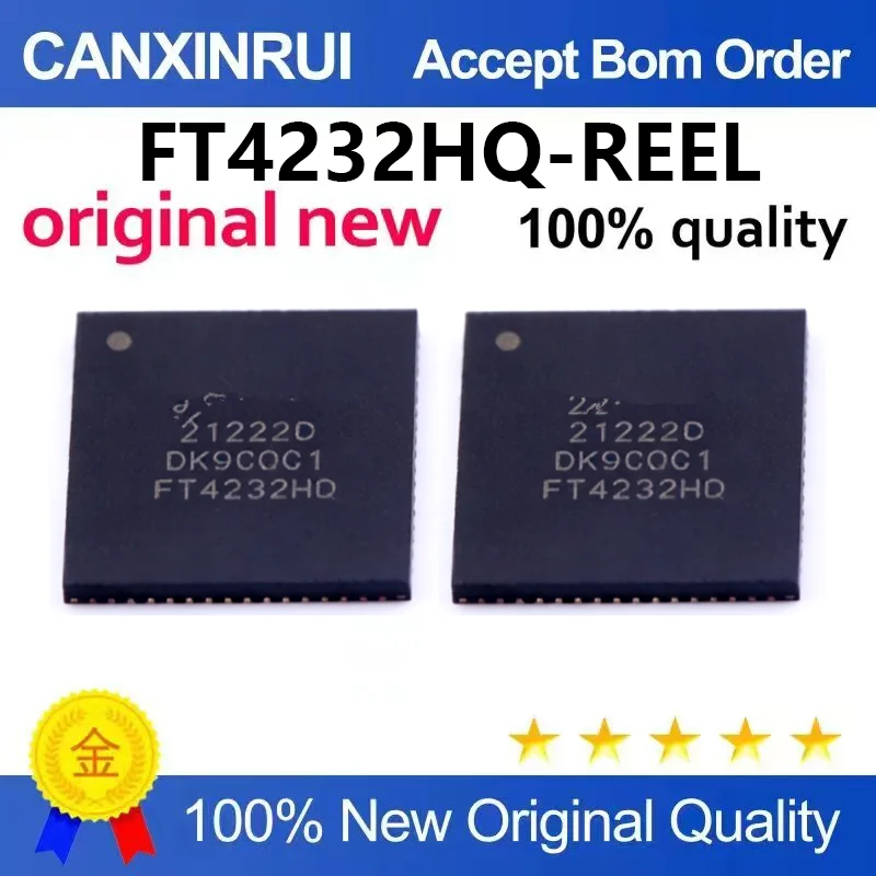 （5pcs-10pcs）New original FT4232HQ-REEL QFN-64 USB to UART USB conversion chip