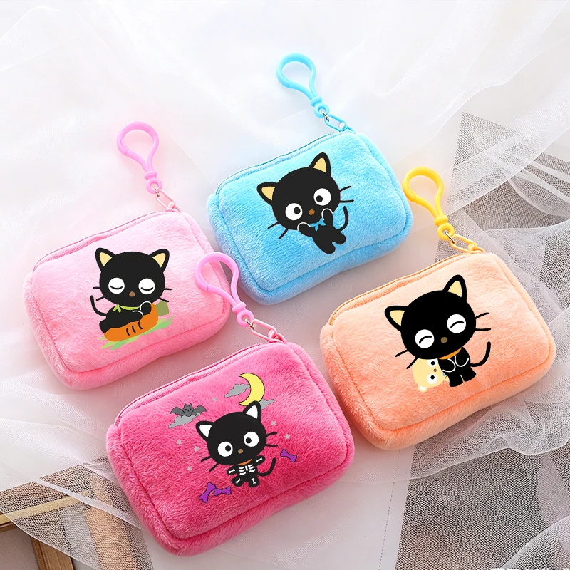 

Chococat Sanrio Girl Wallet Kawaii Coin Purse Cute Cartoon Print Key Earphones Storage Pouch Soft Fashion Mini Zero Wallet Gift