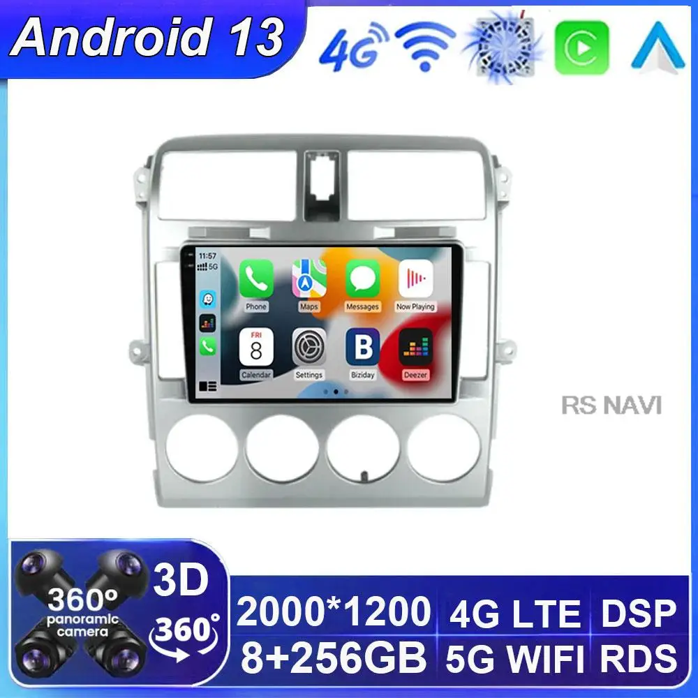 

Android 13 Car Rodio for Kia Carnival 2002-2006 Carplay Auto Multimedia Video Player Navigation Head Unit WIFI+4G 360 Camera GPS