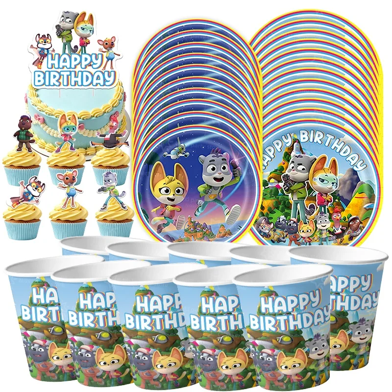 Creature Cases Birthday Decorations Party Favors Stickers Poster Balloons Backdrop Banner Cake Decoration Baby Showe Gift Toys