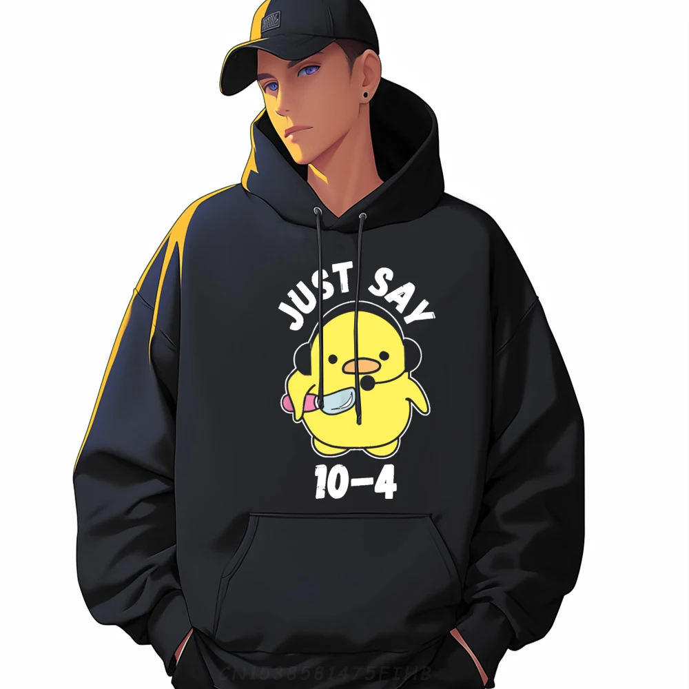 

Sweatshirt Just Say Funny Labor Day Hip Hop Street Long Sleeve Round Neck Female Hoodies Street Coats
