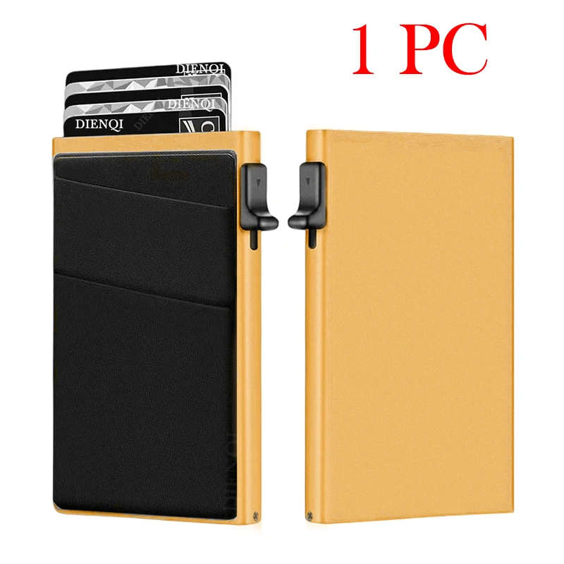 Anti-diefstal kaartenbeschermers Kaarthouder Minimalistische slimme portemonnee RFID-bescherming Aluminium metalen doos Kaarthouder Case Porte Carte - afbeelding 1