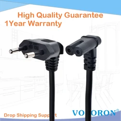 C7 90 Degree Angle AC Power Cord for Samsung Philips Sony LED TV EU Schuko CEE7/16 to IEC C7 Power Lead Adapter Cable VDE Cord