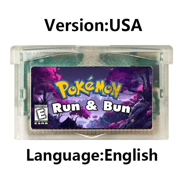GBA Game Cartridge Pokemon Series Cawps Emerald Seaglass Rouge Opgeladen Geel Lunar Dark Violet Videogameconsolekaart