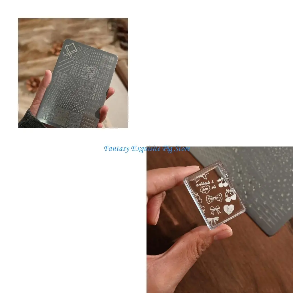 

Прочный набор штампов для ногтей из нержавеющей стали, незаменимый инструмент для салона с замысловатыми мотивами бабочек, в для