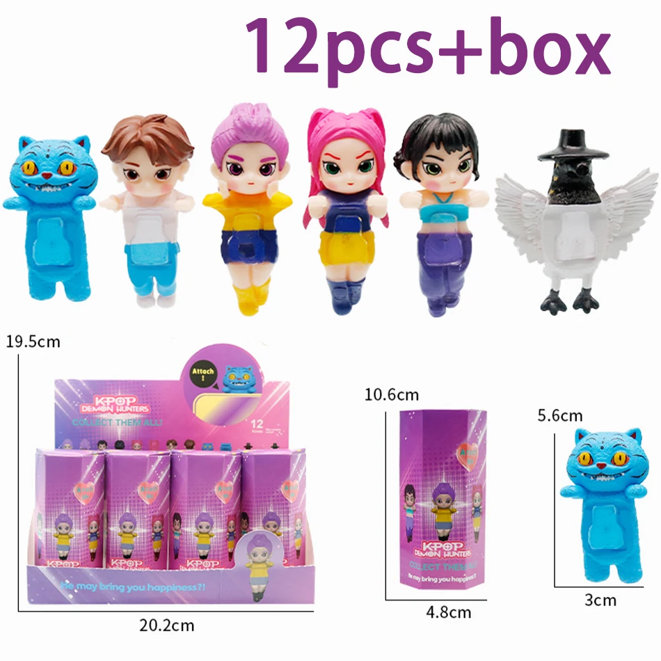 

K-pop Demon Hunters Collectible Mini Figures Blind Box Derpy Tiger Rumi Mira Zoey Sussy Doll Fan Gift Christmas Birthday Gift