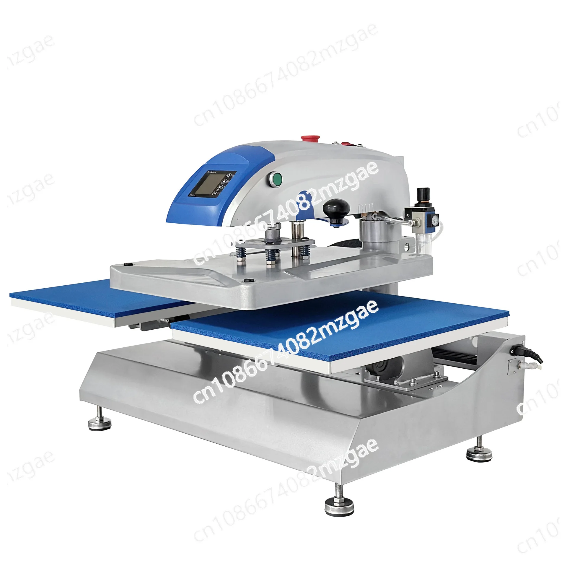 40x50cm Double-position Pneumatic  Label Heat Press Machine Automatic Open Heat Transfer Machine  for DIY T Shirt Cover Printer