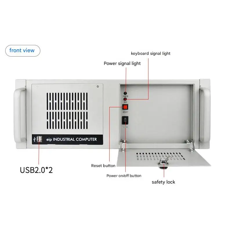 EIP الشركة المصنعة IPC-610L 300W B75A I7-6700 8G 256G SSD 1T HDD 4U مخزون الكمبيوتر للتحكم في الدرجة الصناعية #1