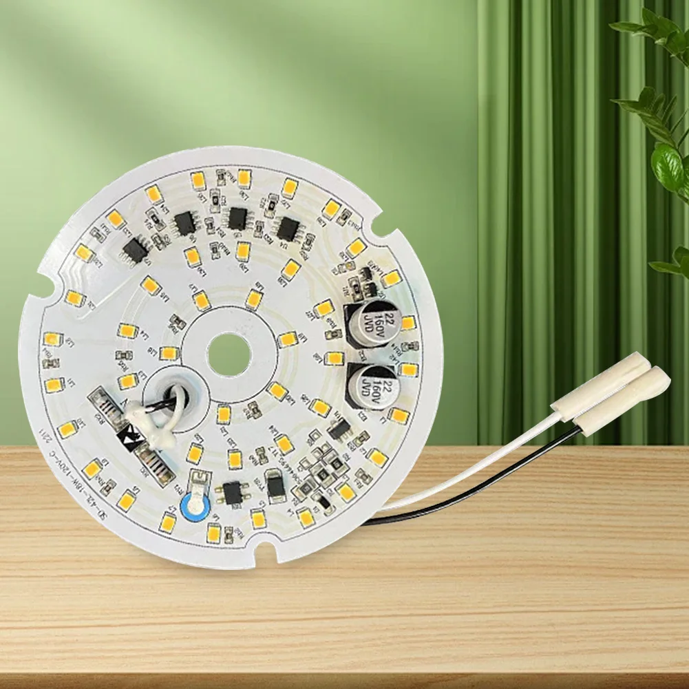 Kit de luz led para ventilador de teto, 3.94 polegadas, 18w, luz circular, placa de teto redonda, lâmpada circular, 1530lm, regulável, kit de retrofit