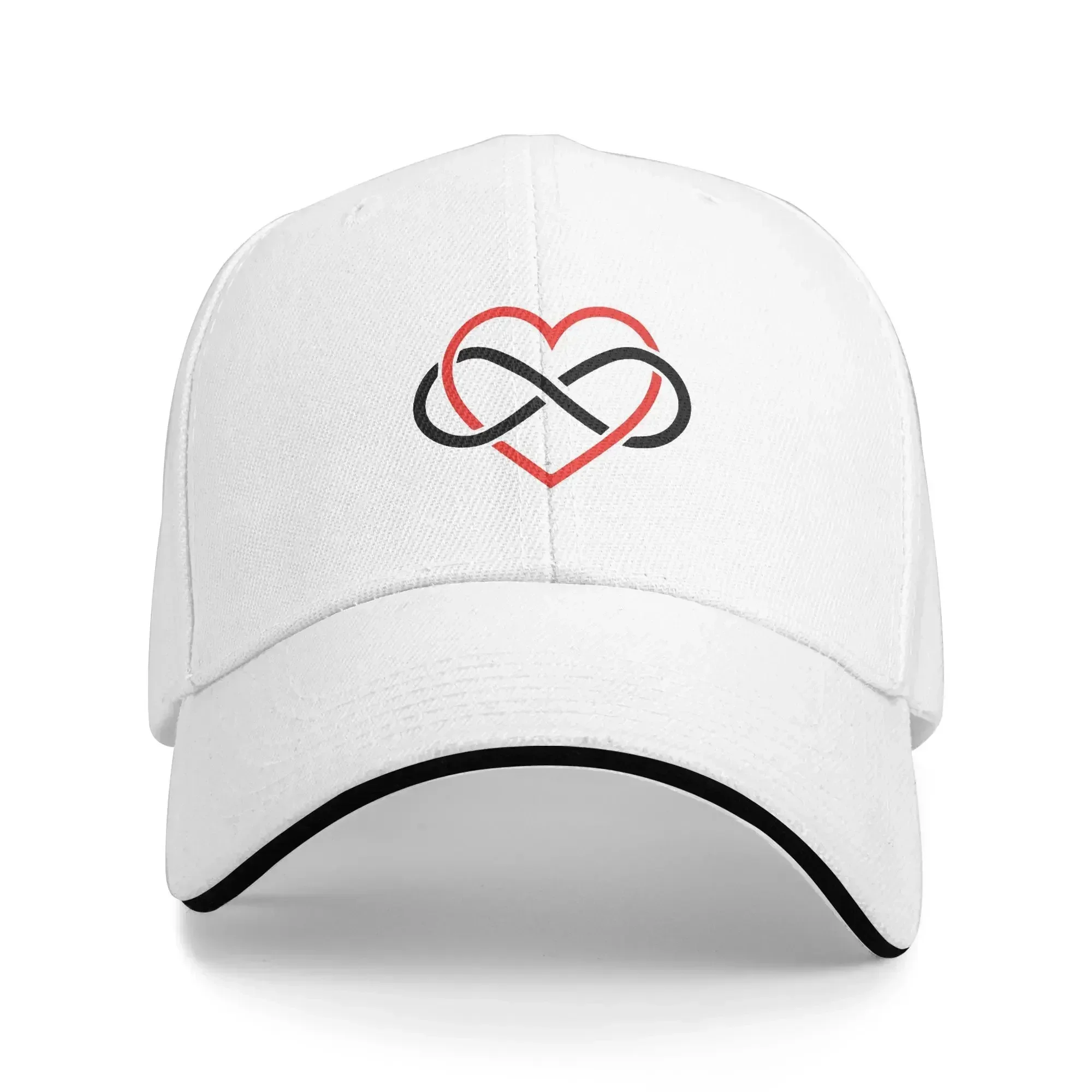Heart With Möbius Strip Sun Baseball Cap The Everlasting Love Summer Fashion Trucker Hat For Men Women Outdoor Sport Caps