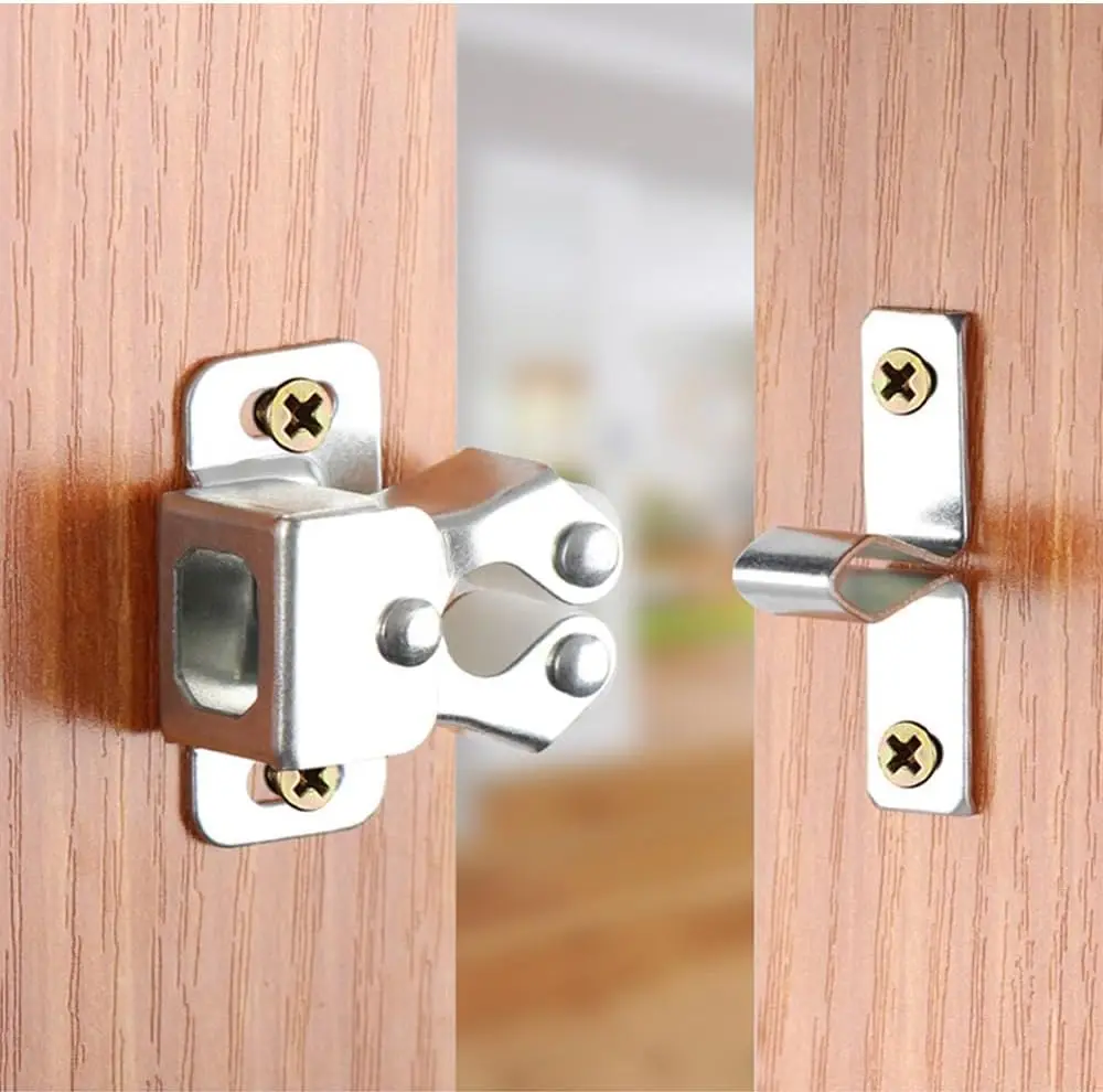 

Strong Hold Cupboard Cabinet Door Catches with Screws,Double Roller Catch Cabinet Door Latch for Home Furniture Cabinet Cupboard