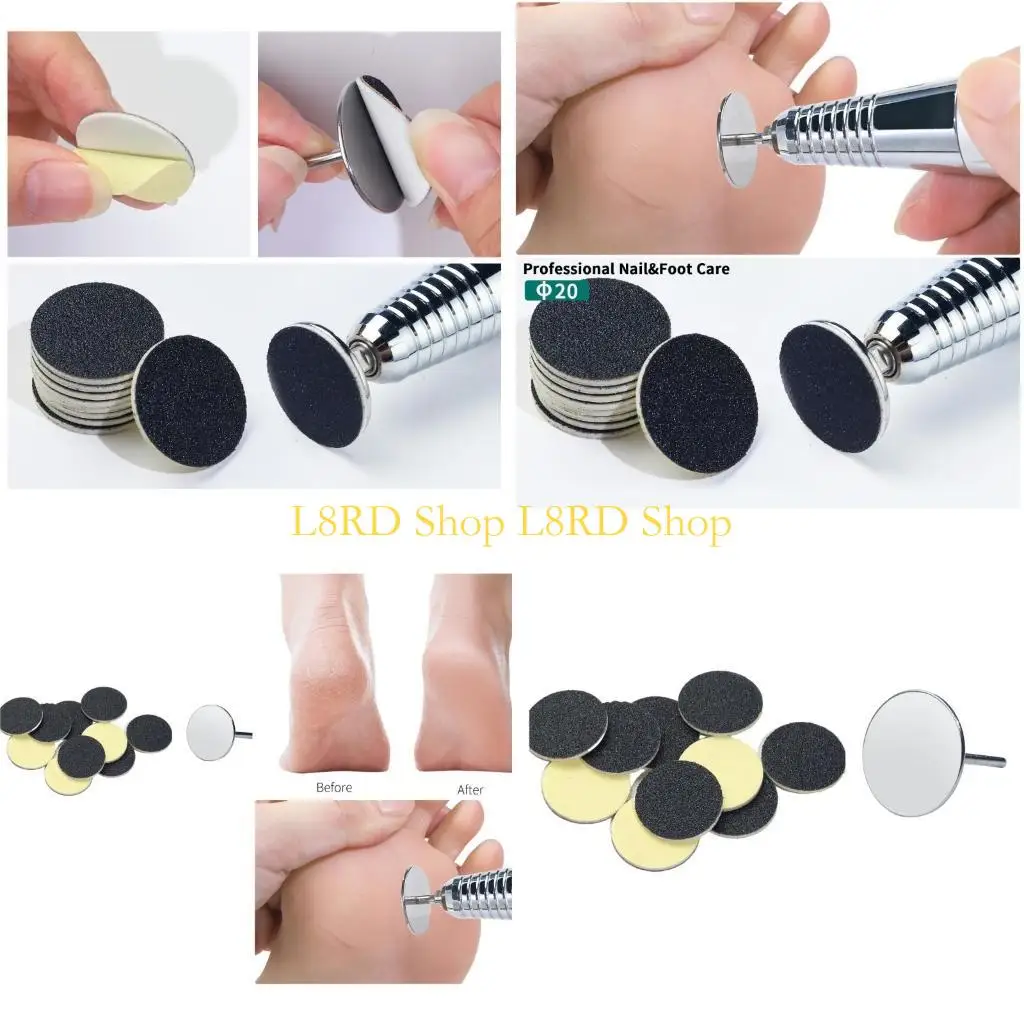 L8rd قدم الرملي الرملي القرص القابل للتصرف في حلقة ورق الصنفرة القابلة للتصرف في استبدال وسادة وسادة