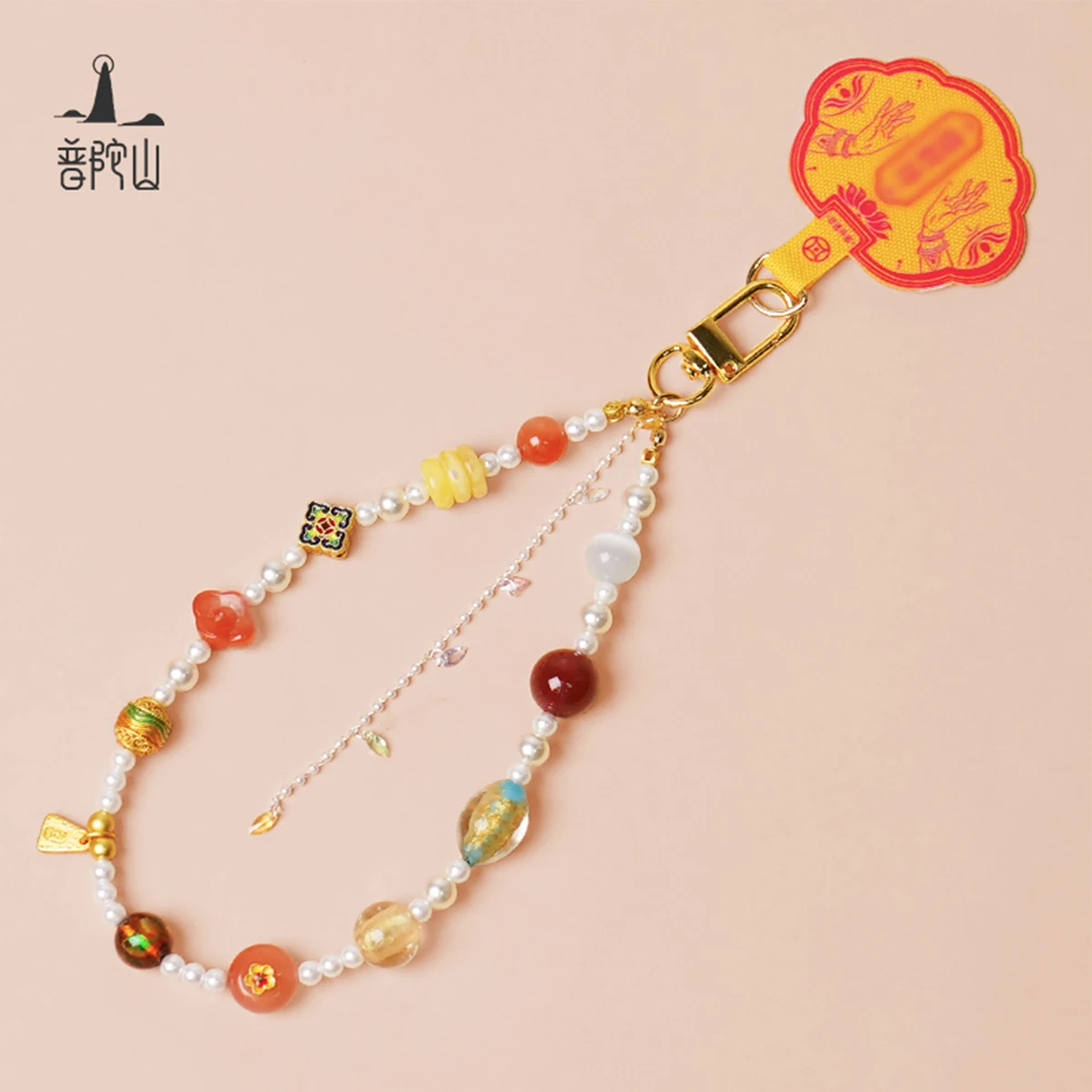 

Модный кавайный ремешок для телефона с подвеской в виде горы Путуо, милый брелок-ремешок на запястье для женщин и девушек, аксессуар для чехла телефона, подарок