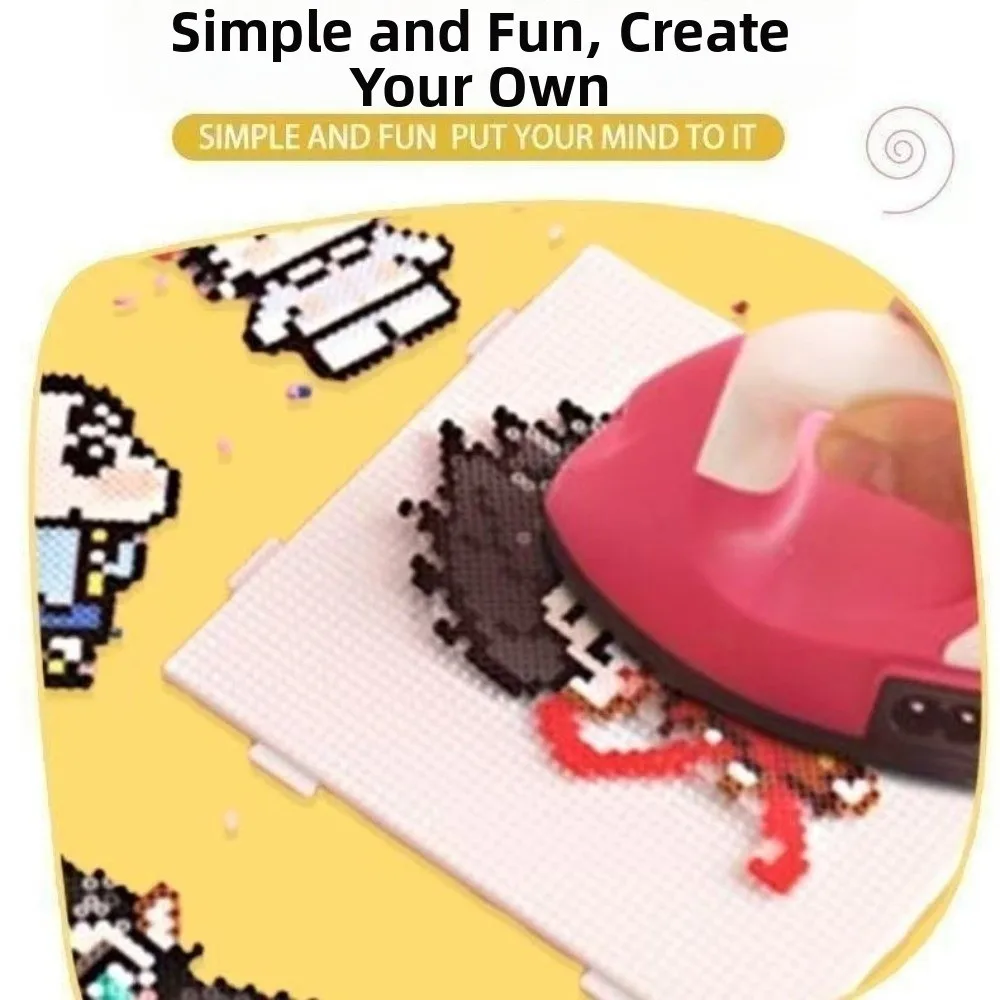 2.6mm Perler Hama Beads Kit Handmade Crafts Decor DIY Make Puzzle 3D Puzzle Beads 24Colors Premium Small Bean Melting Beads Kits