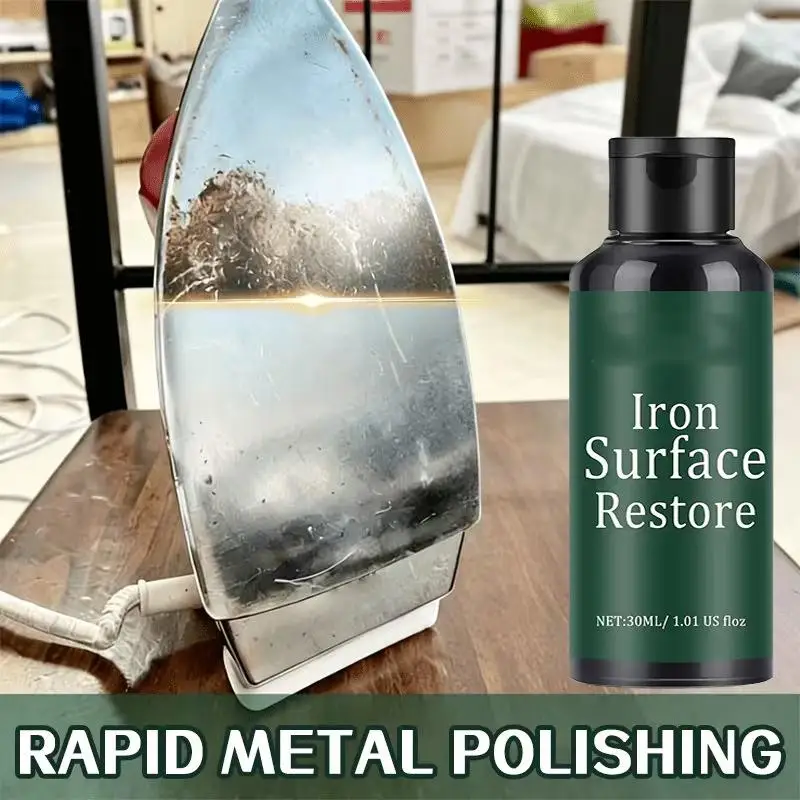Iron Plate Cleaner 30ml Professional Quick Smooth Eraser Iron Sole Plate Cleaning Eraser for Laundry Home Office Workshop