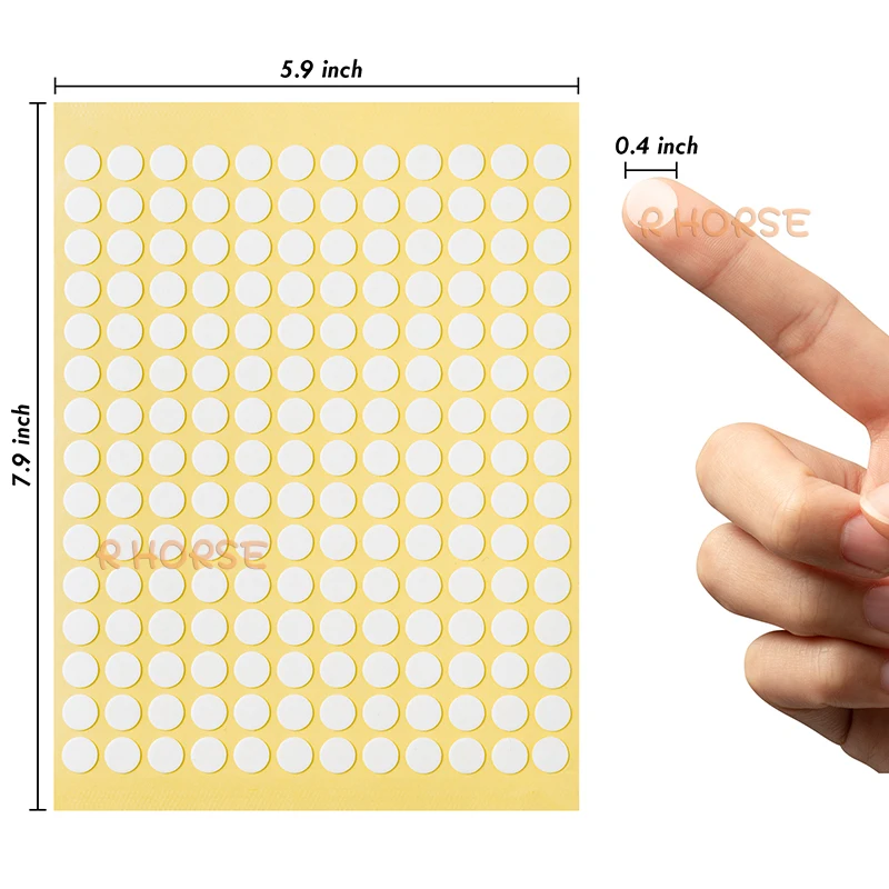 Двухсторонний самоклеящийся клей в горошек 10 мм, съемная прозрачная прочная круглая наклейка для стен, коллажа, творчества, творчества, украшения воздушных шаров
