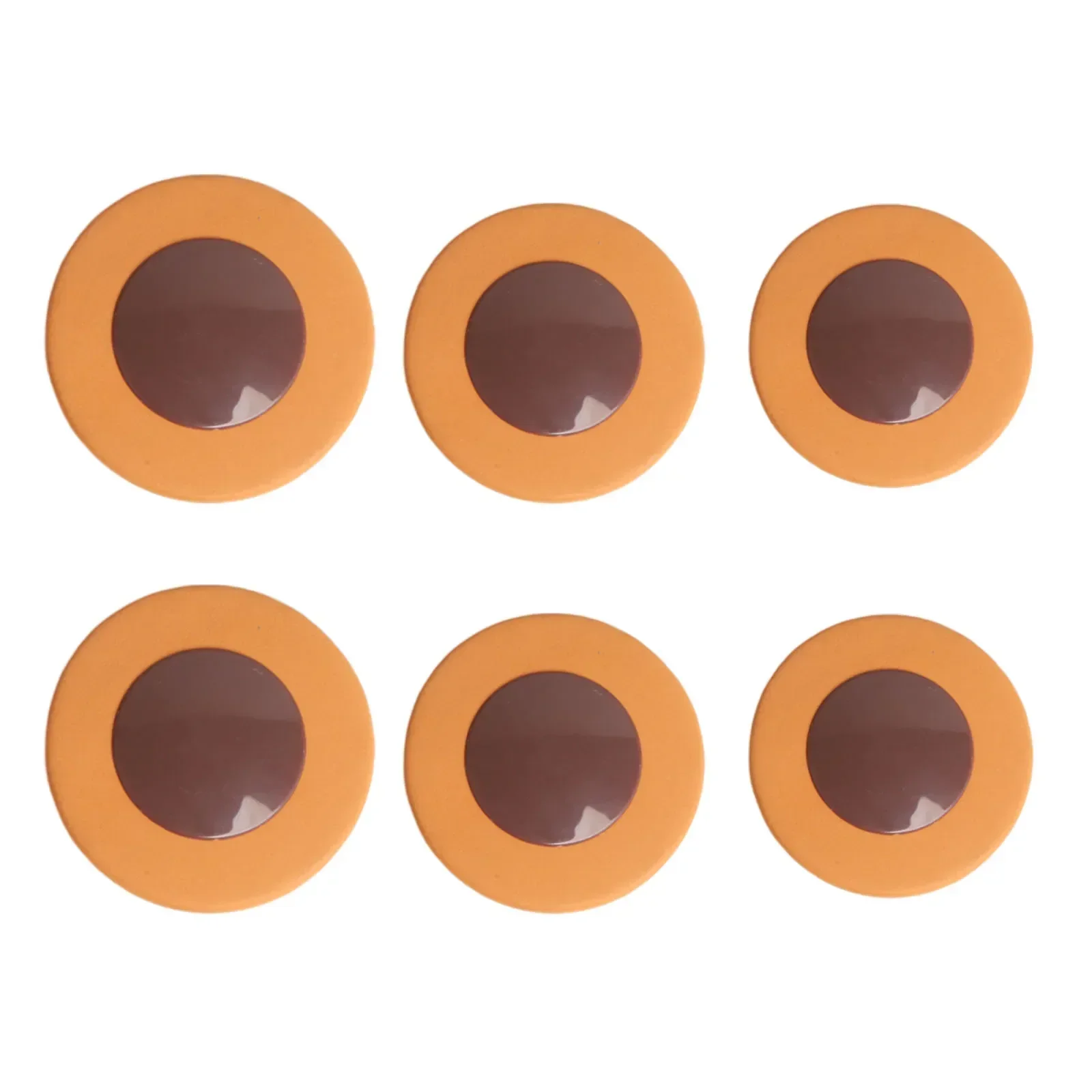 Brown Sax Pads Sax Pads For Saxophone Players Affordable High-quality Material Long Service Life Multiple Sizes