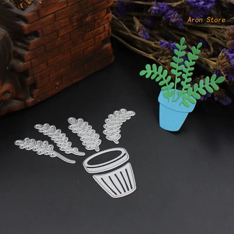 Fustelle per vasi da fiori stencil Scrapbook Album carta carta goffratura artigianato fai da te H3CF