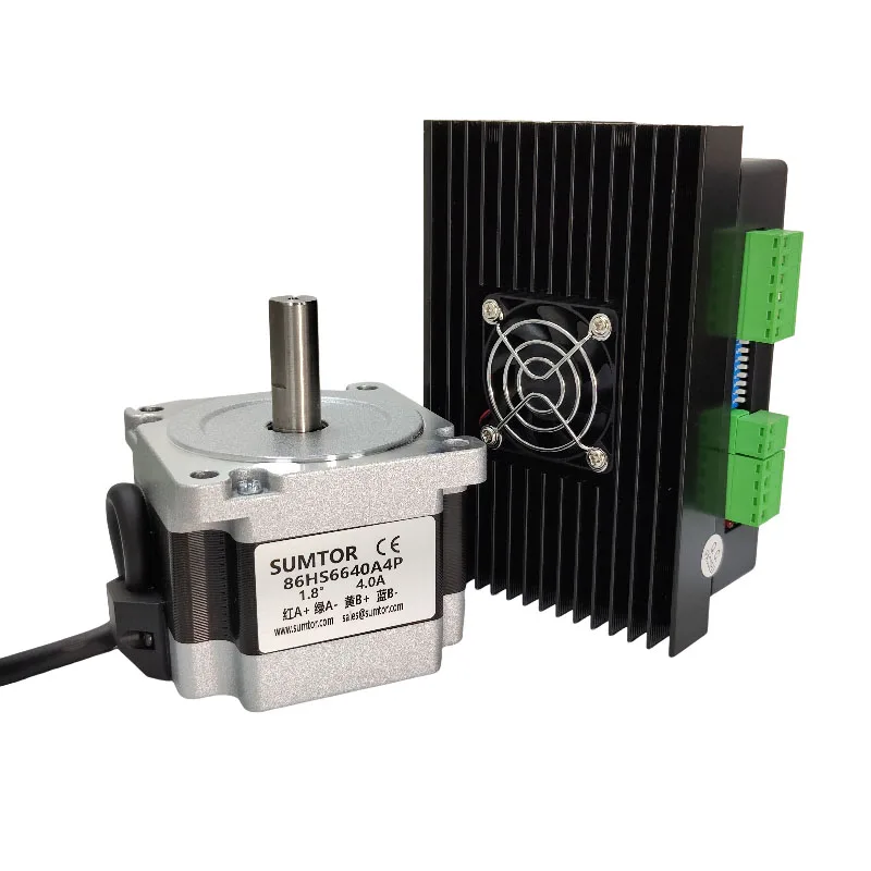 86hs6640a4p-dm860h-motor-paso-a-paso-nema-34-barato-con-controlador-de-motor-paso-a-paso-hibrido