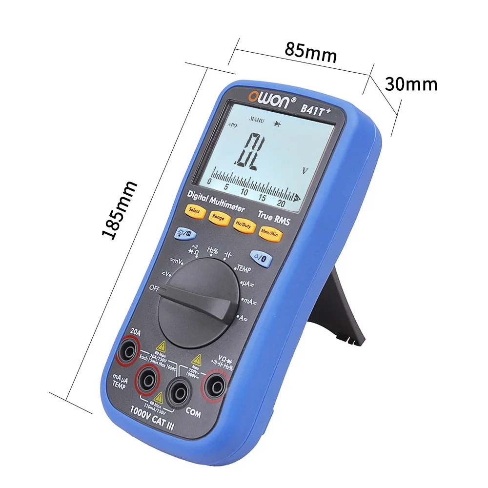 OWON B41T+ Smart Auto Digital Multimeter 4 1/2 Digital Multimeter With Bluetooth True RMS Tester Meter