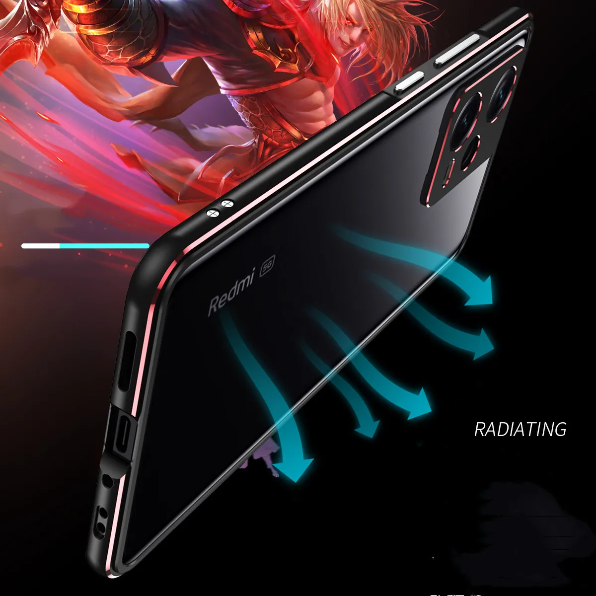 Aluminum metal bumper Frame Slim Cover phone case+ carmera Protector For POCO F5 F4 GT F3 Redmi Note 12 Turbo 12+ Redmi K60 Pro