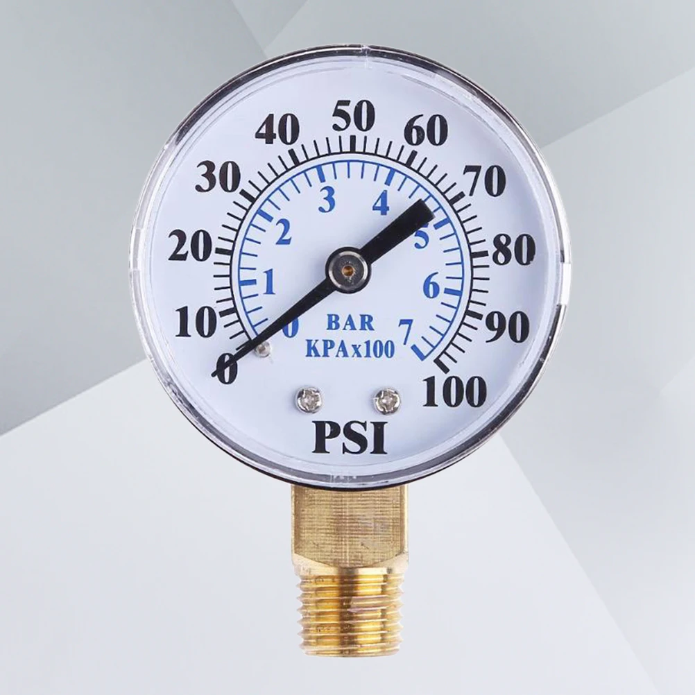 

Mini 0-100Psi 0-7Bar Portable Vacuum Pressure Gauge For Air Compressor Water Oil Gas Durable Measuring Tool For Gas Systems
