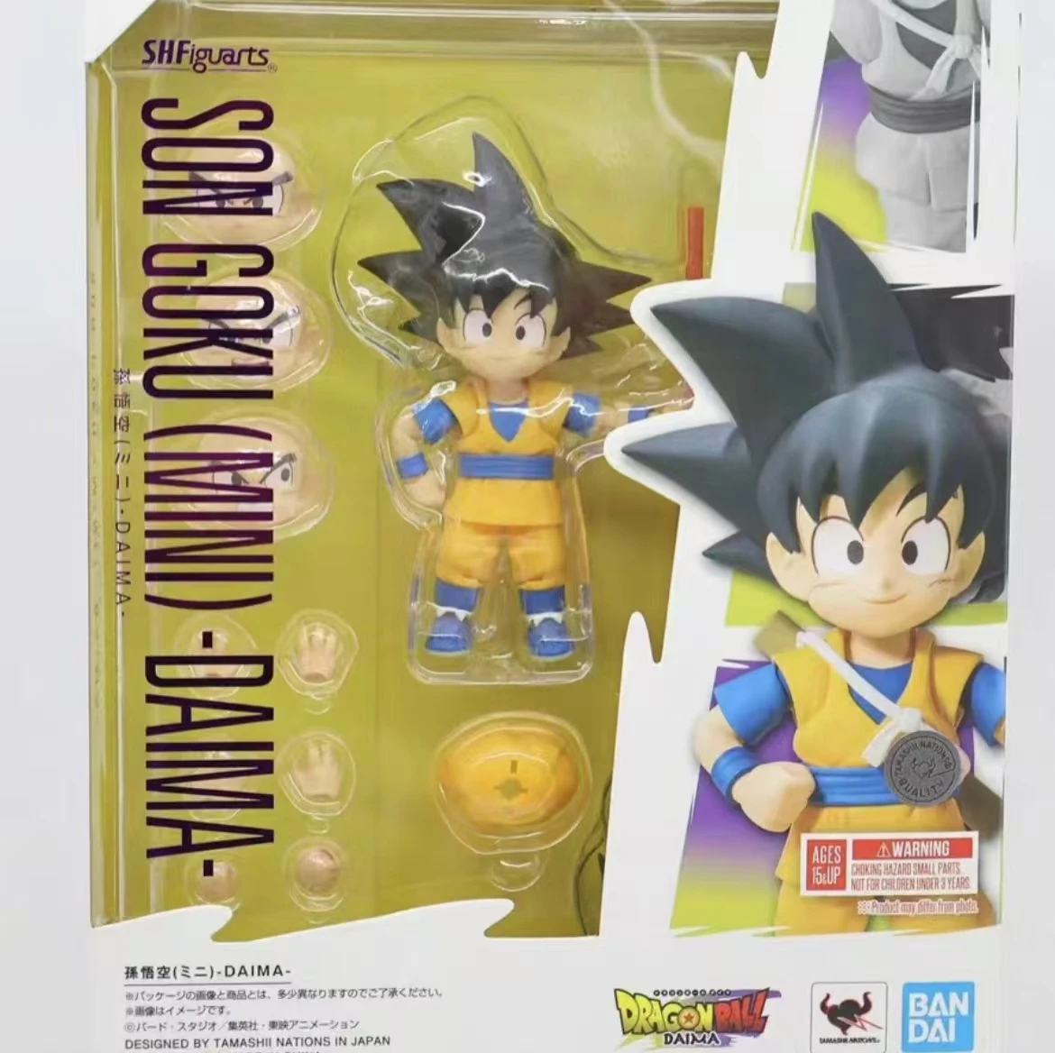 100% Original Bandai Sh Figuarts Shf Dragon Ball Daima Mini Son Goku Kid Action Figures TV Model Toys Collection