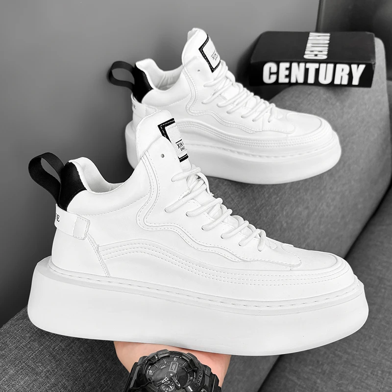 Bequeme Wintersportschuhe für Herren mit wasserdichter und rutschfester Lederoberfläche, Outdoor-Laufschuhe für Herren, verschleißfest