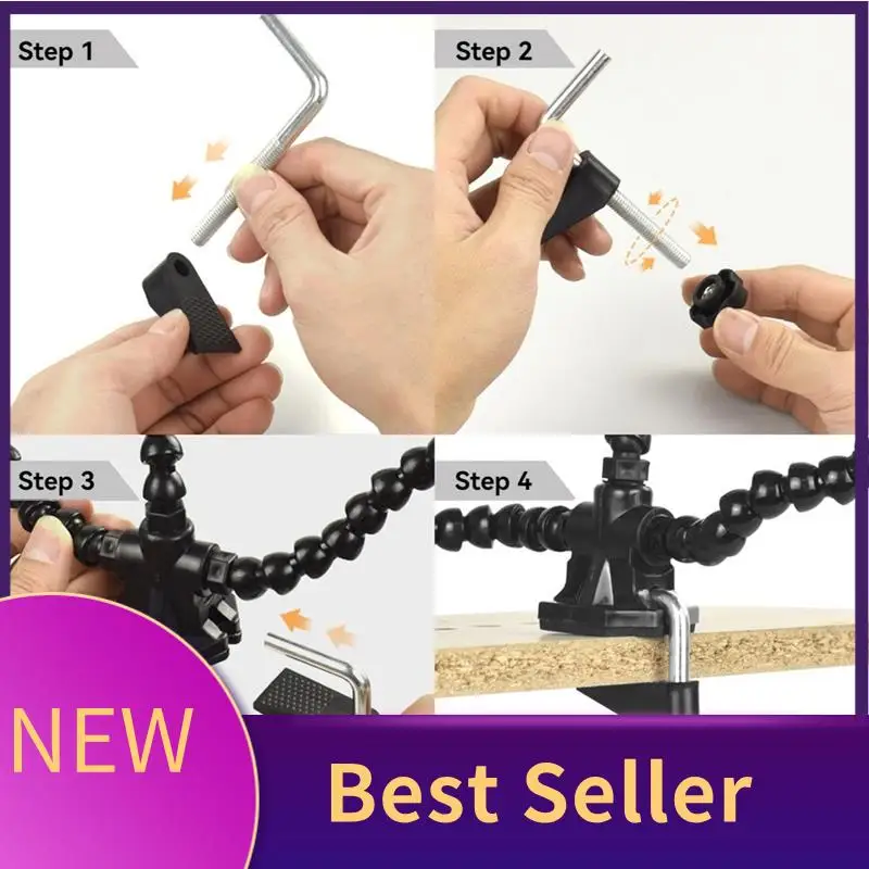 

Helping Hands Soldering Third Hand PCB Circuit Board Holder Flexible Arms With Desk Clamp Base For Electronic Boards