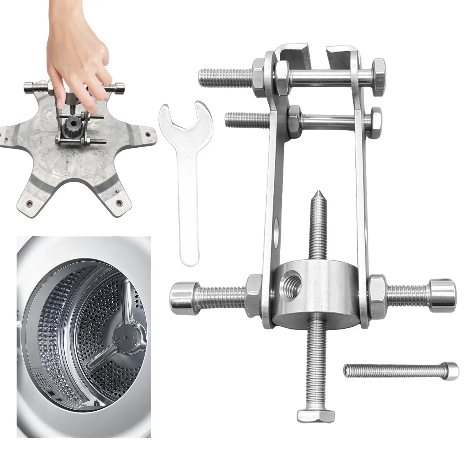 Washer Core Teeth Puller Heavy Duty Two-claws No Hammering Top Load Washer Agitator Remover For Bearing Maintenance Equipment