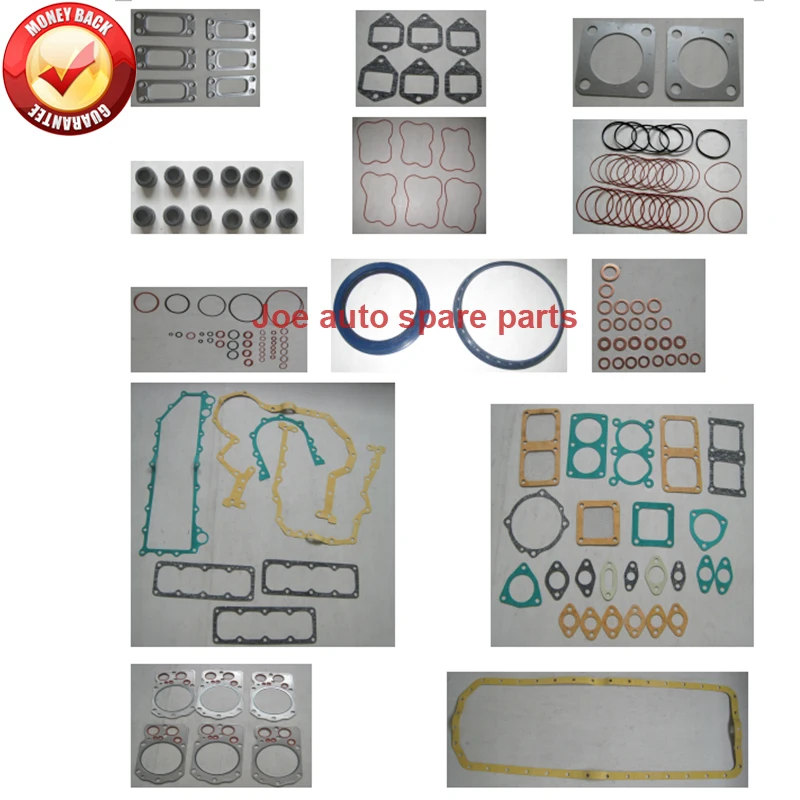 Engine Full gasket set kit for Mitsubishi KOBELCO Kato Various OffWay SK16-N2 engine: 6D22 6D22T