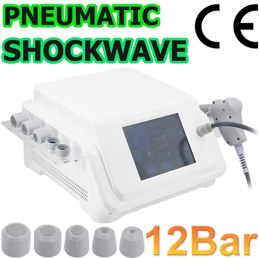 

Professional Shock Wave Pneumatic Shockwave Therapy Machine For ED Massage Tools Pain Relief Relaxation Massager 12Bar 2024 New