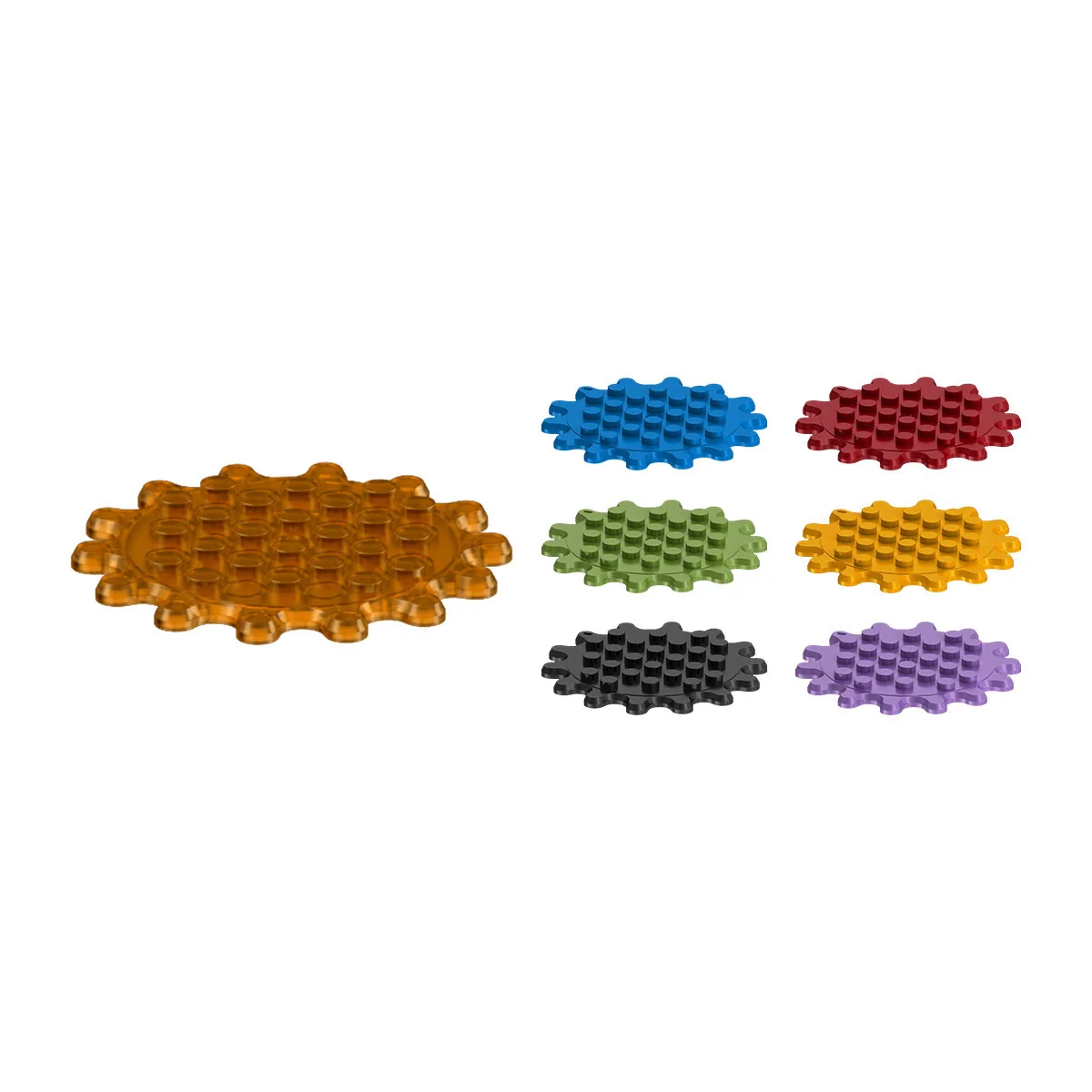 Small Particle Building Blocks Assembled Gear Turntable Plate Cross-border Parts Wholesale 90331 Compatible with Lego 35446