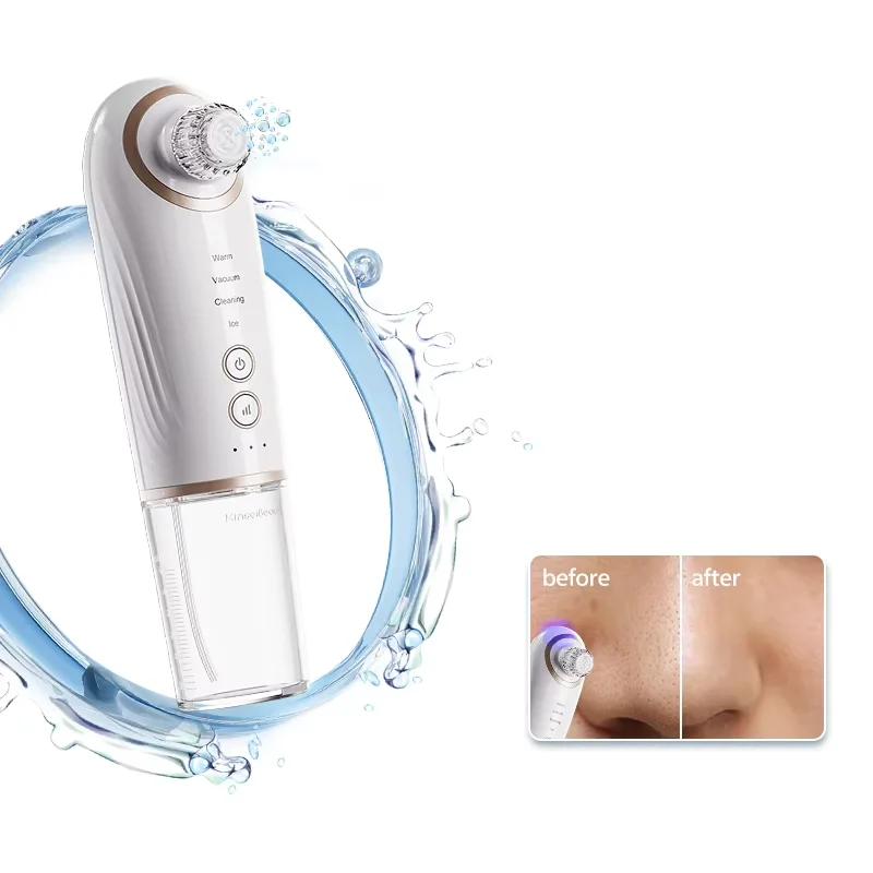 Nuova innovazione Piccola bolla Acqua calda fredda Ossigeno Pulizia profonda Naso Aspirazione dei pori del viso Dispositivo di rimozione dei punti neri elettrico