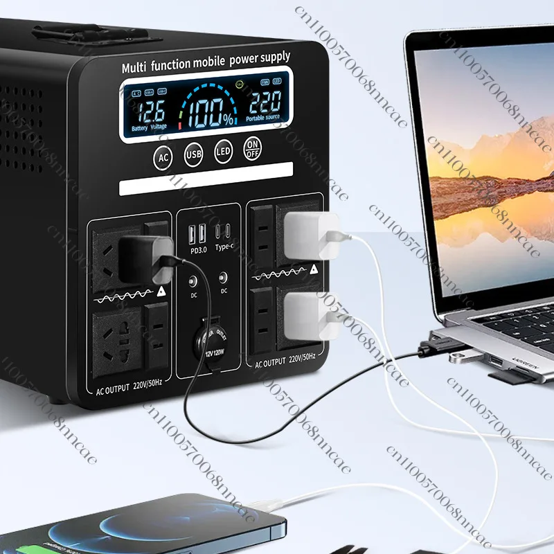 3000W Portable Power Station 220V, High Power Outdoor Solar Generator for RV, Camping & Home Emergency Backup