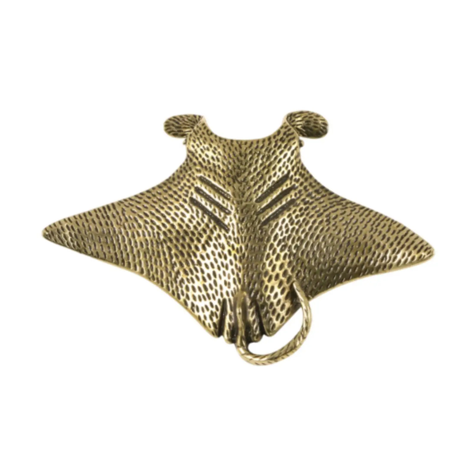 

Brass Devil Fish Ornament Crafts Toy Handmade for Living Room Apartment Cafe