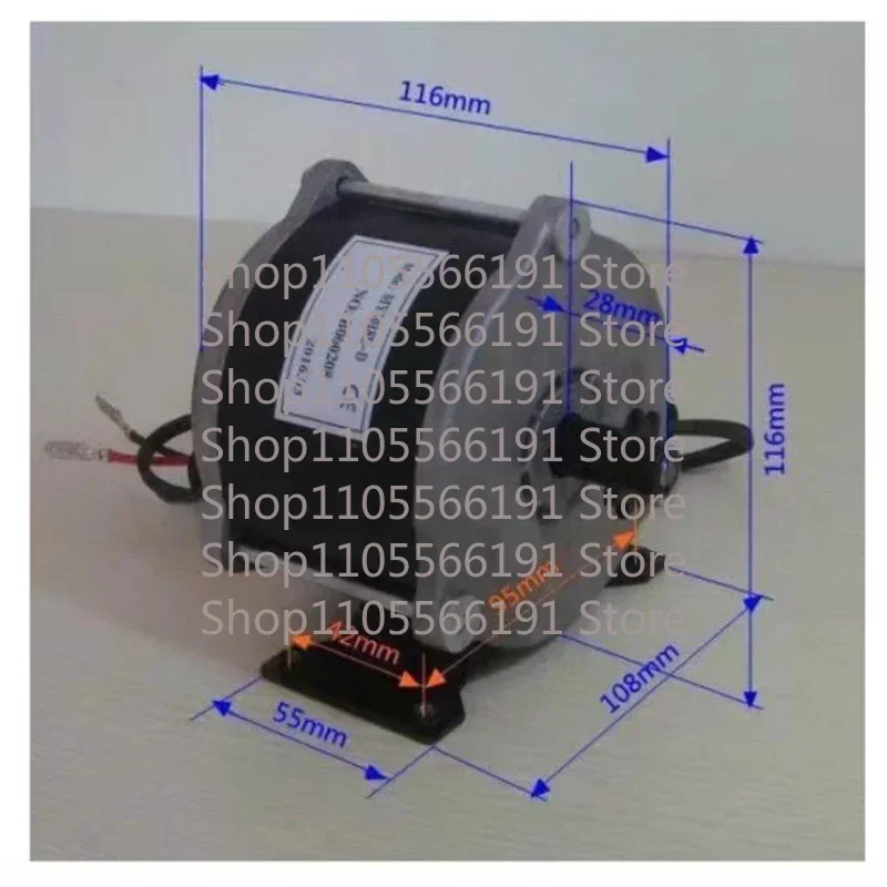Brushed high-speed DC motor MY1018E-D 500W 36V Electric B-ic-ycle Brushed Motor-cycle Gear Reinforced DC Motor