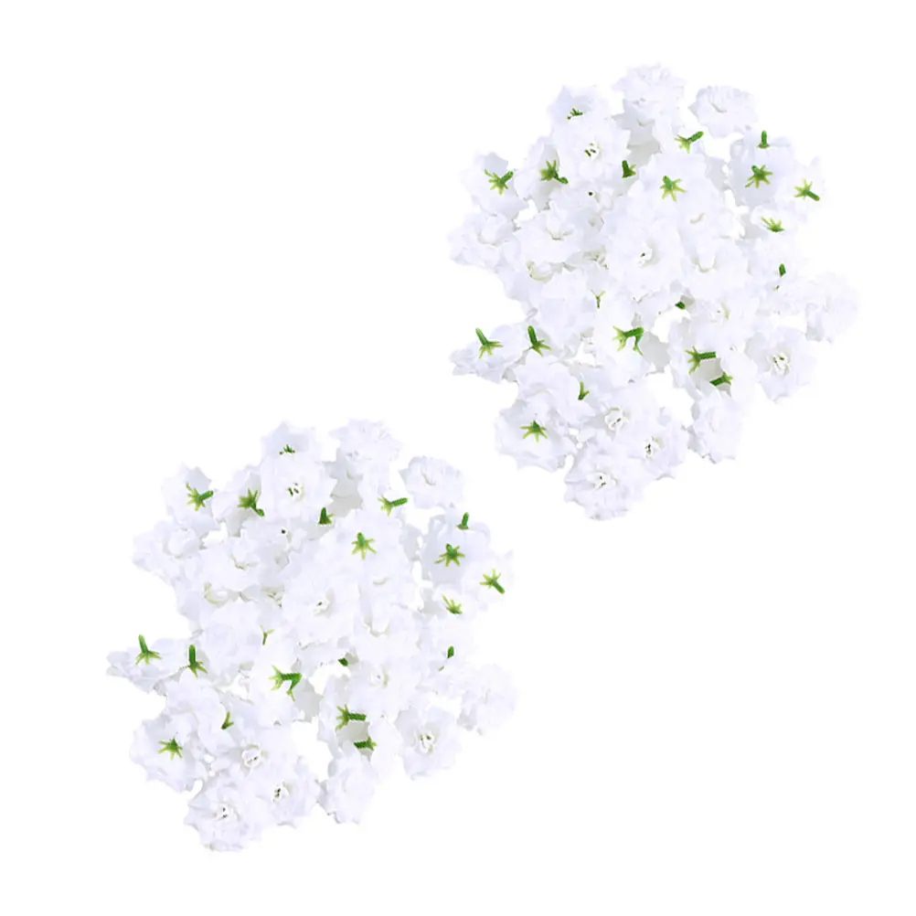

100pcs Simulation Head Fake Rose Decor Wedding Rose Props DIY Flower Decoration Silk Flower Adornment Artificial Roses Decors