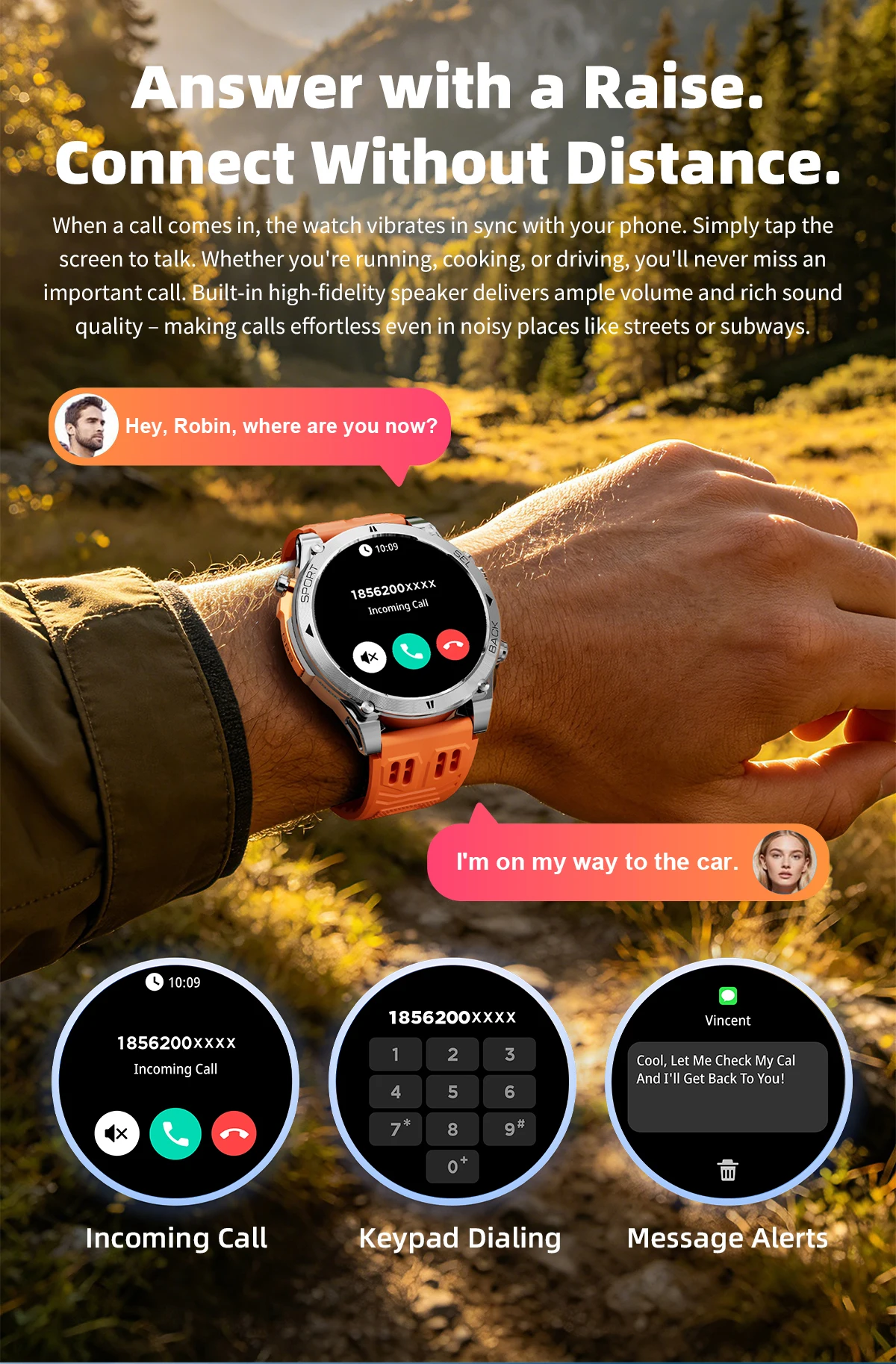 Neue T-RX 4 Militär-GPS-Smartwatch für Herren, 6 Satelliten, präzise Positionierung, 10 ATM wasserdicht, HD-Anruf, 170+ Sportmodi, LED-Taschenlampe – Detail 15