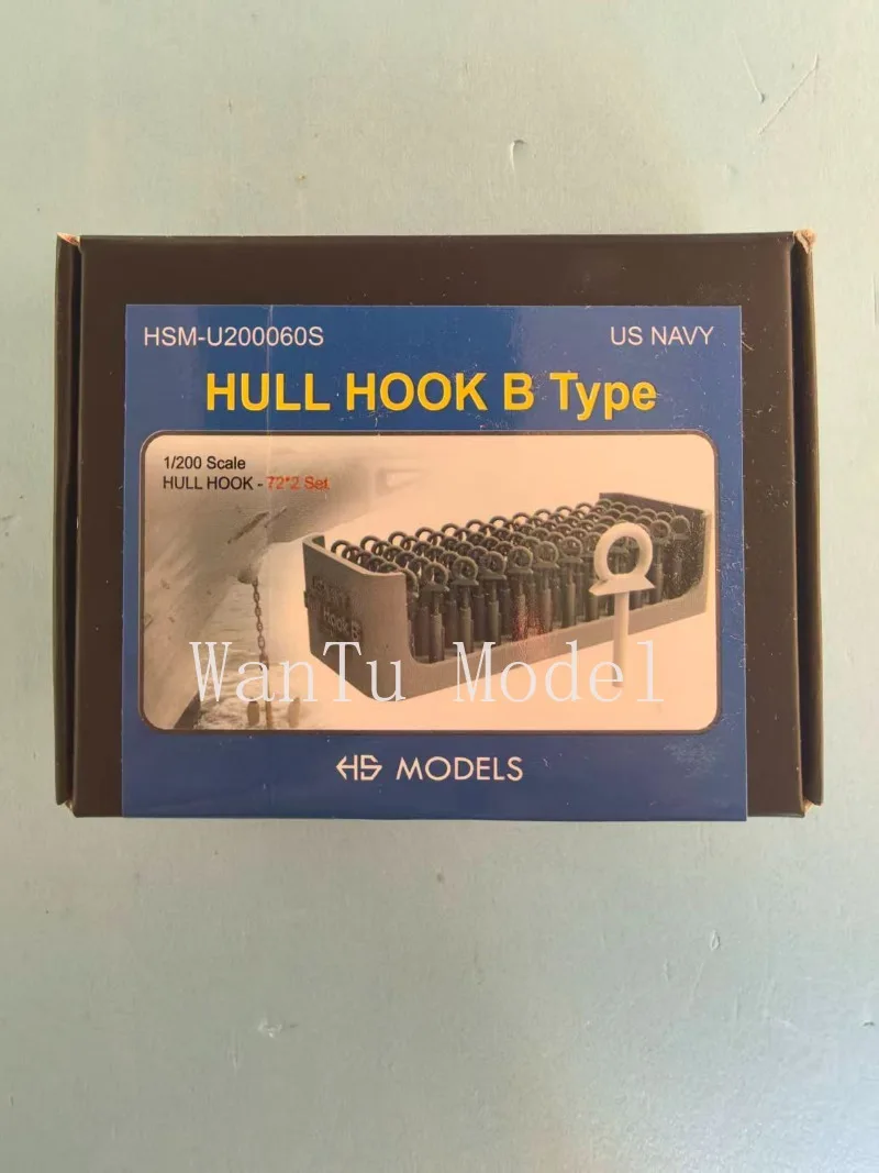 HS-MODELS HSM-U200060S 1/200 US Navy Hull Hook B Type (72pcs) Ship Model Upgrade Parts