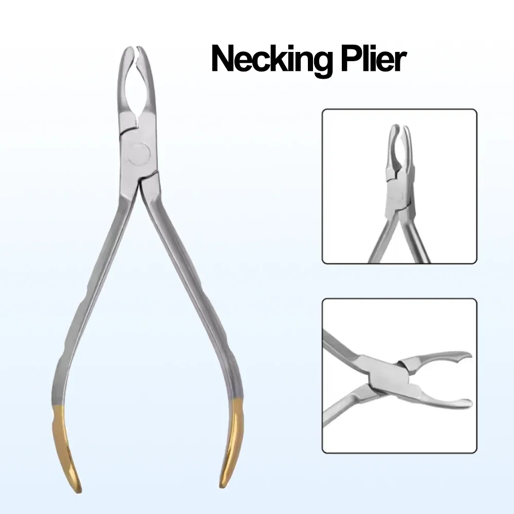 Stainless Steel Dental Crown Crimping Contouring Johanson Plier Hemming Necking Forceps Essential Dentistry Instrument T