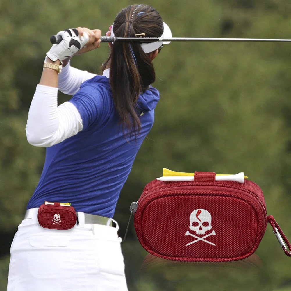 Golf Mini Bag Golf Ball Small Waist Bag Golf Ball Carrying Bags Holder Professional Storage Clip Hook Waistband Pouch Pack